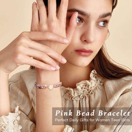 Sistble Granddaughter Gifts from Grandma - Jasper Bracelet for Birthday, Christmas Stocking Stuffers - To My Granddaughter Jewelry from Grandparent