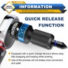 SKRWEAX Impact Wrench Adapter, 1/2" Squre Drive to 1/4" Hex