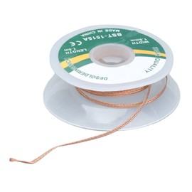 Desoldering Wire Alloy Copper Solder Wick Braid Solder Wick Remover Low Solder Sucker Tool (1.5mm (1515A))