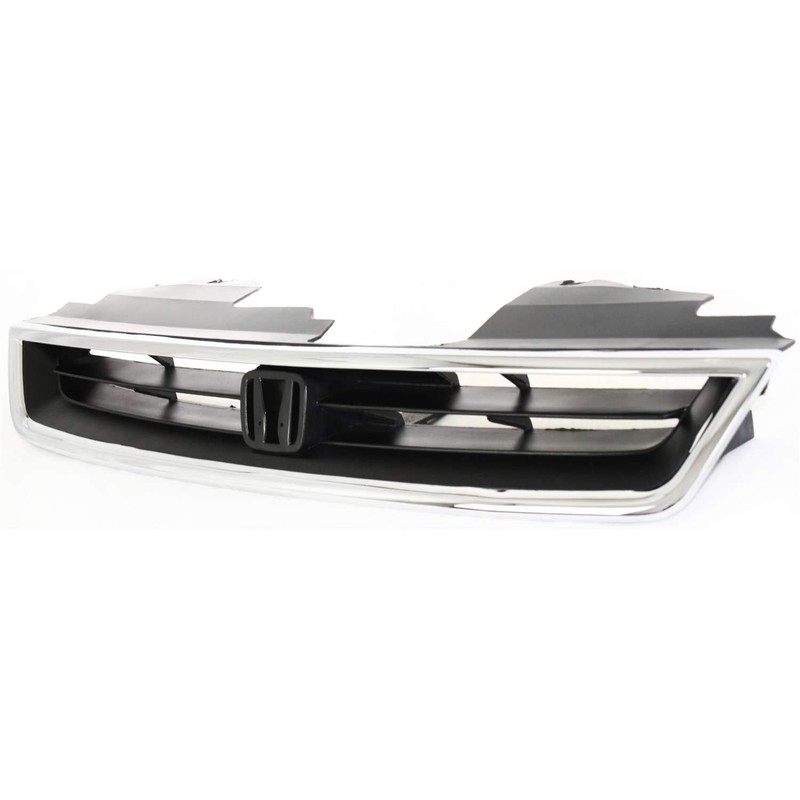 Garage-Pro Grille Compatible with 1996-1997 Honda Accord Chrome Shell/Textured Black