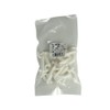 Hikari Light Resin Hooks for Punching Boards, White, Pack of