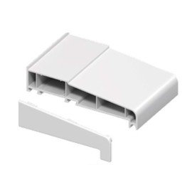 1 x Pair of White 150mm Window Cill End Caps - Suitable for Many Manufacturers uPVC Window cills