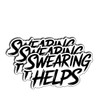 (3Pcs) Swearing Helps Sticker – Funny Sarcastic Decals for Laptops,