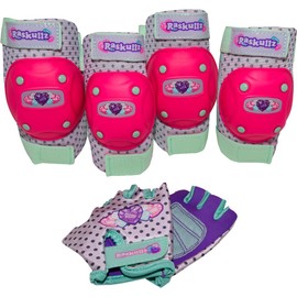 Raskullz Kids Bike Accessories, Hearty Gem Pad & Glove Set