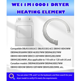 WE11M10001 Electric Dryer Heating Element Compatible with Most GE Dryer Replace 17380082,WE11M10001 ETC