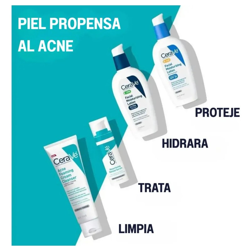CeraVe Cleanser Espuma Limpiadora para Acné 150 ml | Control