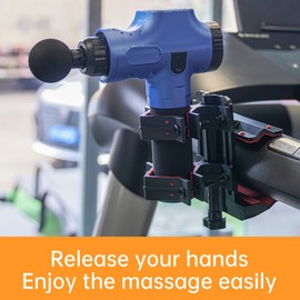Hand-Free Massage Gun Holder for Back, Percussive Muscle Massage Gun Mount for Self-Massage， Compatible with Most Massage Guns, for Hard to Reach Areas, Mechanical Structure adapts to Most venues