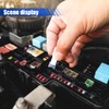 DUSCOKE 3PCS Car Fuse Puller Tool, Plastic Fuse Extractor Clip