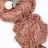 Socomi Cheesecloth Table Runner 10ft Gauze Boho Rustic Dark Rose