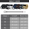 macoking 2 Pack Cloth Canvas Belts for Men with Double