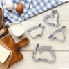 10 PCS Farm Cookie Cutter Set with Recipe Booklet Rooster