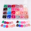 JUSTOTRY 24 Packs (576 PCS) Matte Short Press on Nails