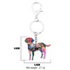 DOWAY Labrador Keychain for Women Men Enamel Pet Dog Car