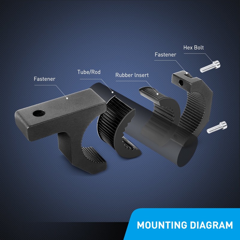 Nilight 90020B 2 Pack Mounting Bracket Kit LED Off Road