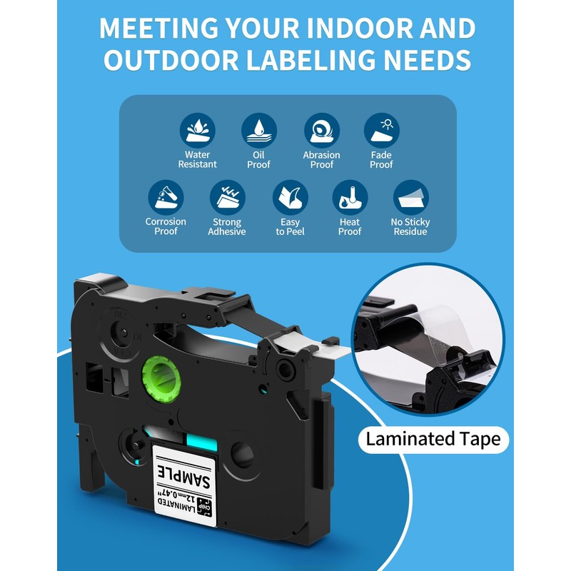 Vixic Label Maker, H1100 Label Maker Machine with-Tape, Portable Label