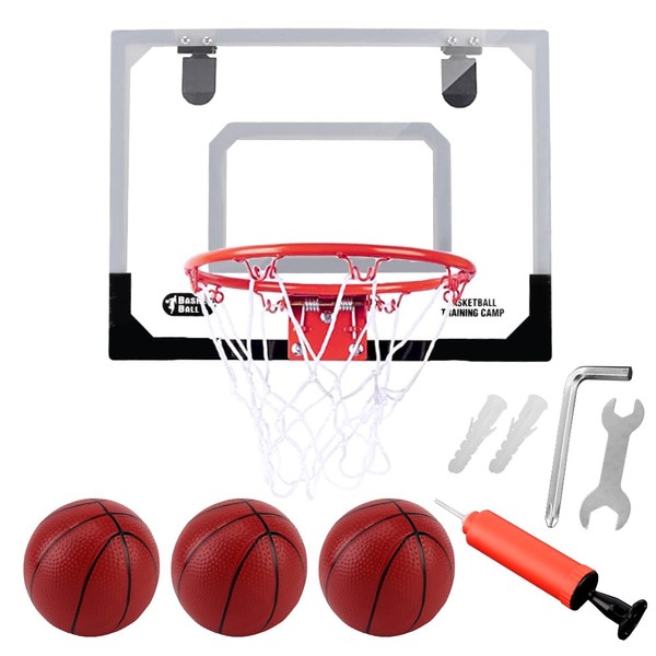 Amy&Benton Mini Indoor Basketball Hoop for Door Kids Basketball Hoop Set