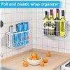 Cabinet Door Organizer 2Pcs, Foil and Plastic Wrap Organizer with