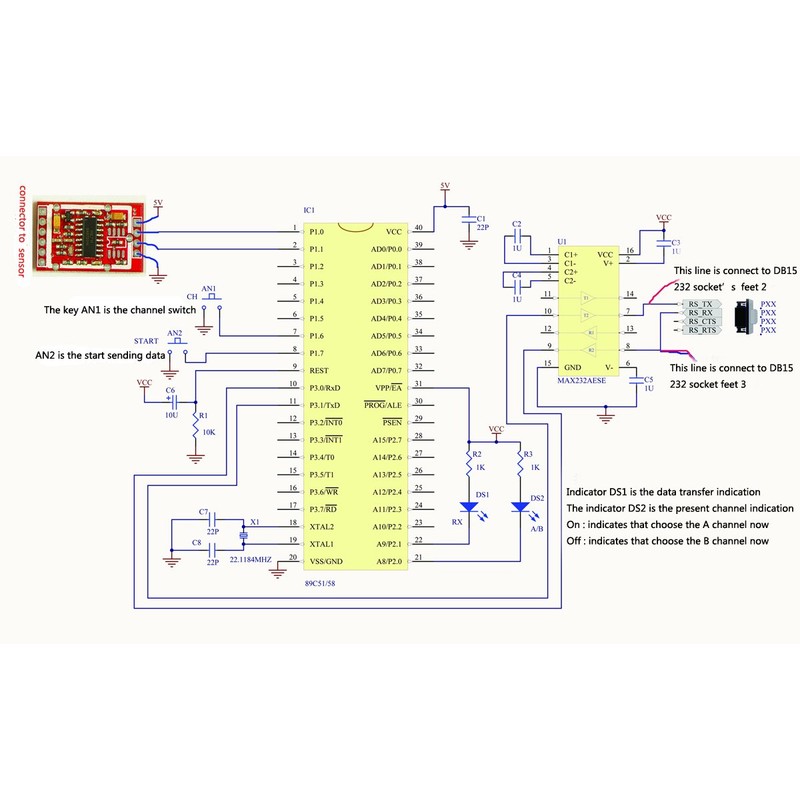 Aihasd 10 kg Digital Load Cell Weight Sensor Portable Electronic