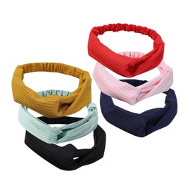 Healeved 6pcs Non Slip Stretch Headbands for Women Breathable Gym Headbands for Yoga Running and Sports Comfortable Moisture Wicking Athletic Hair Accessories