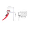 Ratcheting Table Clamp, Quick Ratchet Track Saw Guide Rail Clamp,