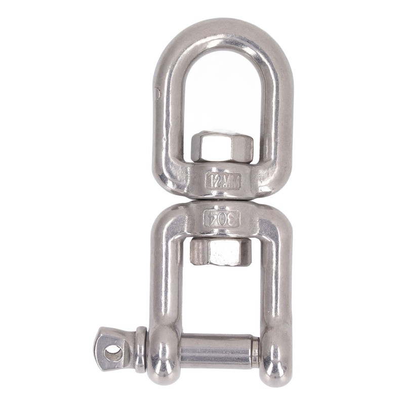Double Jaw Shackle Professional Heavy Duty 304 Stainless Steel Rolling