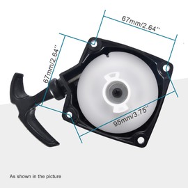 GOOFIT Motorcycle Pull Starter Launcher Replacement For 2 Stroke 43cc 47cc 49cc ATV Quad Dirt Bike Scooter