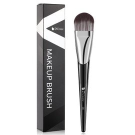 DUcare Popular Foundation Brush, Round and Flat Type, Perfect for Liquid Foundation, Concealer Brush, Skin-friendly, Uses the finest Taklon, Crumble Resistant Base Makeup