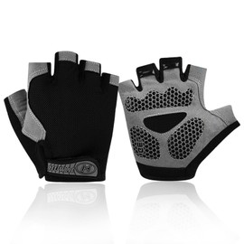E T EASYTAO Guantes Deportivos Mujer y Hombre, Guantes de Fitness y Ciclismo, Diseño Medio Dedo y Transpirable para Levantamiento, Ejercicio Físico o Entrenamiento al Aire Libre