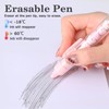 Valtiner 6 Pcs Cute Erasable Gel Pens, Retractable Black Ink