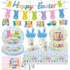 124pcs Easter Party Decorations Set Include Happy Easter Banner Chillin