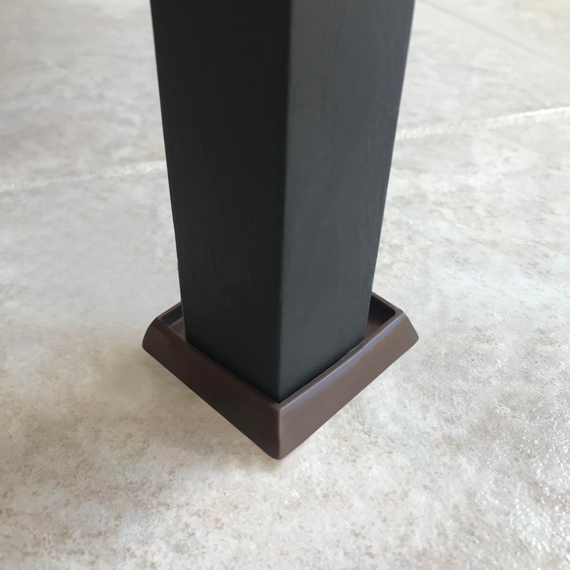 SoftTouch 4653395N Furniture Caster Cups Square for Carpet or Durable