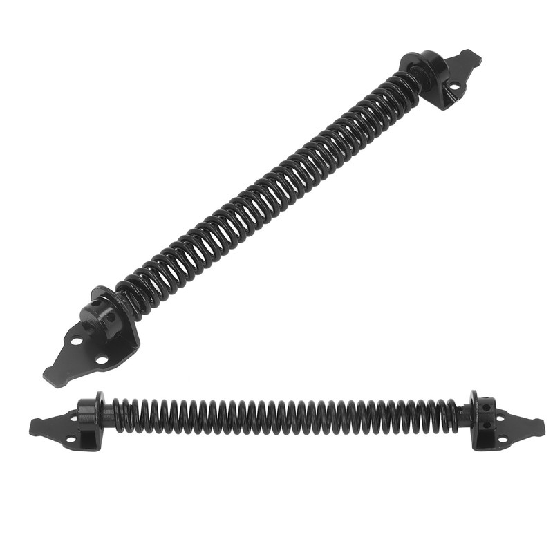 Self Closing Gate Door Spring Carbon Steel Electrophoresis Black Finish