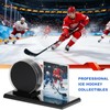 Card Archiver Hockey Puck Display Case, Acrylic Ball Ring &