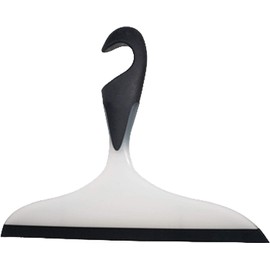 Wenko Bathroom Squeegee Loano Bath and Shower, Black/White, 17 x 23 x 0.1 cm