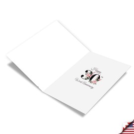 NobleWorks 30th Anniversary Work Milestone Greeting Card (Co-Worker) with 5 x 7 Inch Envelope (1 Card) Floral Work 30 C10480AWG