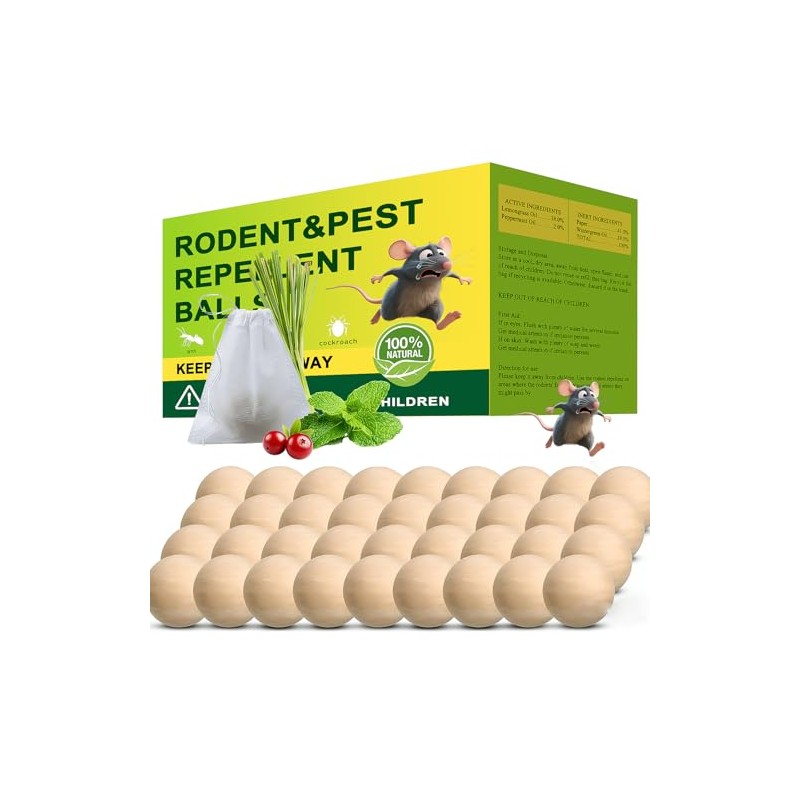 36-Pack Natural Peppermint Mouse Repellent Pouches