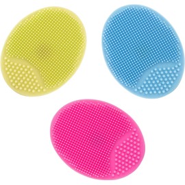 Facial Cleansing Brush 3 PCS Face Massager Brush Face Scrub Pads for Exfoliating,Makeup Removal Brush for Sensitive,Dry, Oily All Skin Type.