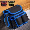 Tool Belt, Small Tool Pouch with Belt Clip, Collapsible Tool