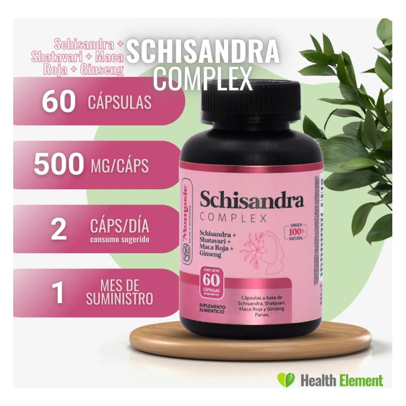 Kit Resveratrol + Schisandra Complex Shatavari Ginseng Maca Sin Sabor