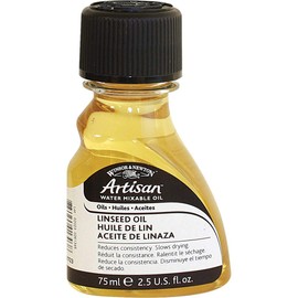 Winsor & Newton 3221723 Artisan H20 Med 75ml Linseed Oil, Multicolor, 2.5 Fl Oz