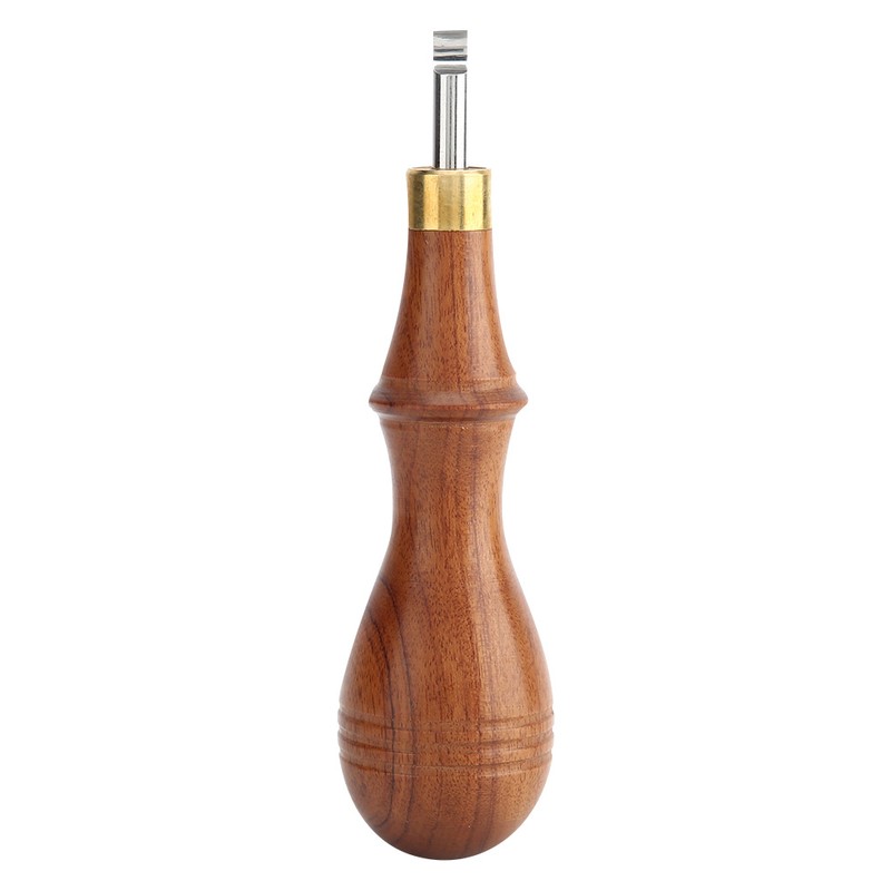 Wooden Handle Alloy Steel Watch Pry Watch Case Remover Watch
