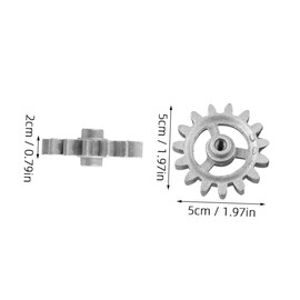 Ipetboom 2Pcs Barbecue Rotating Gear Replacement for DIY Rotary Frame Accessories Heat Resistant Metal Gears for Automatic Bbq Cooking and Grilling Convenience