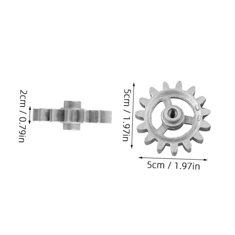 Ipetboom 2Pcs Barbecue Rotating Gear Replacement for DIY Rotary Frame