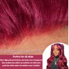 JTMMP 28 Inch 99J Burgundy Lace Front Wigs Human Hair