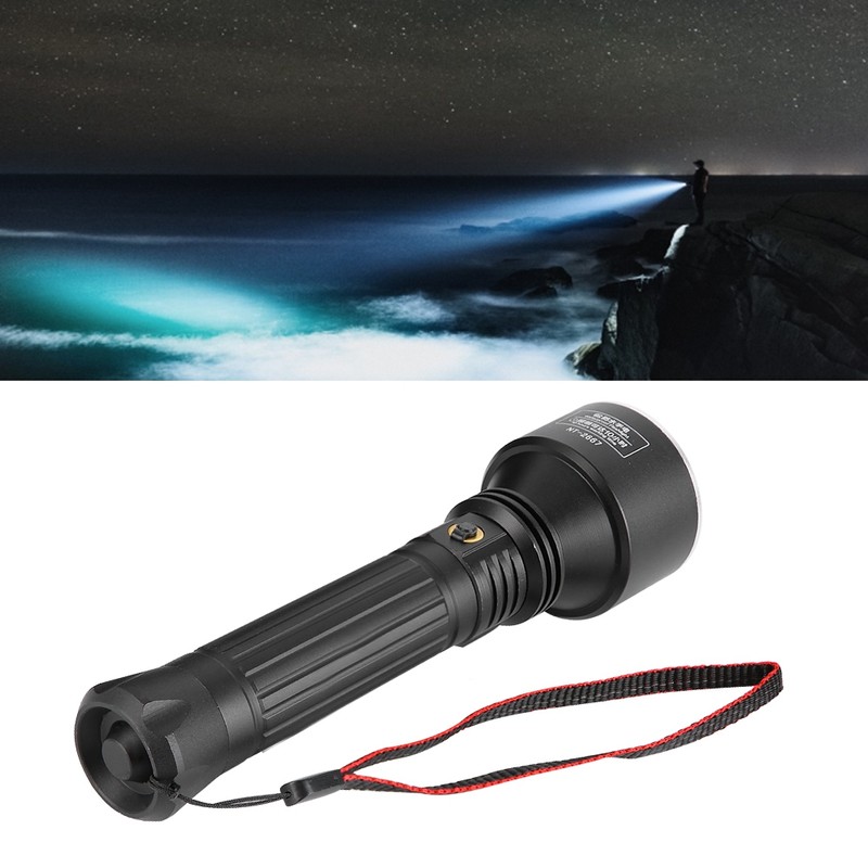NK Aluminum Alloy Super Bright LED Torch Light Waterproof Rechargeable