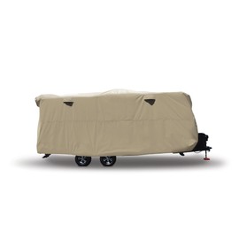 Covercraft ADCO by Covercraft 74840 Storage Lot Cover for Travel Trailer RV, Fits 18'1"-20', Tan