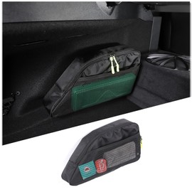 Daeiclru Car Trunk Organizer Compatible with Toyot@ Supra GR A90 A91 MK5 2019-2024, Rear Side Oxford Cloth Storage Bag Interior Storage Accessories