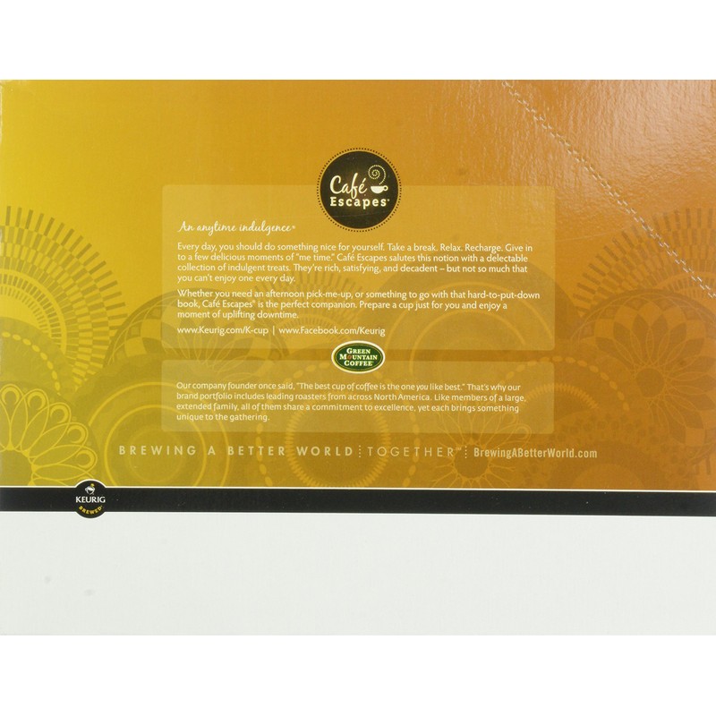 Café Escapes Chai Latte K-Cup Portion Count for Keurig Brewers,