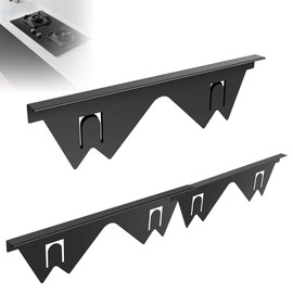 2PACK Stainless Steel Stove Counter Gap Cover, Stove Gap Guard, Stove Gap Filler for Kitchen, Range Trim Kit Easy Clean Heat Resistant, Adjustable Length 35 to 70cm