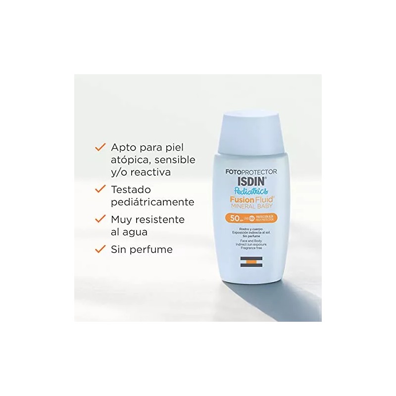 Isdin Fotoprotector Fusion Fluid Mineral Baby Pediatrics Spf